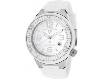 91% off Swiss Legend Neptune Silicone Watch 11044P-02-WHT
