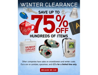 ThinkGeek after Christmas Sale - Up to 75% off
