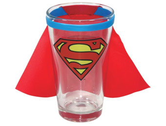50% off DC Comics Superman Caped Logo Pint Glass