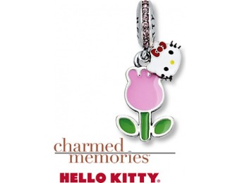 70% off Charmed Memories Hello Kitty Tulip Charm Sterling Silver