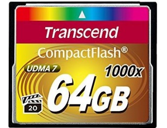 $144 off Transcend 64GB Compact Flash Memory Card TS64GCF1000