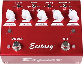 43% off Bogner Ecstasy Red Overdrive/Boost Guitar Effects Pedal