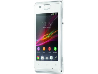 38% off Sony Xperia E 4GB SmartPhone (unlocked) - White