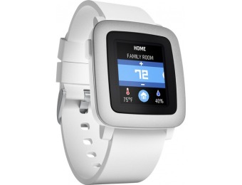 35% off Pebble PBTM-WHT Time Polycarbonate Smartwatch