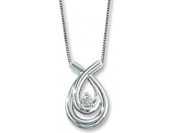 70% off 1/15 cttw Diamonds with 10K White Gold Necklace