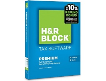 51% off H&R Block 2015 Premium + State Tax Software (PC/Mac)