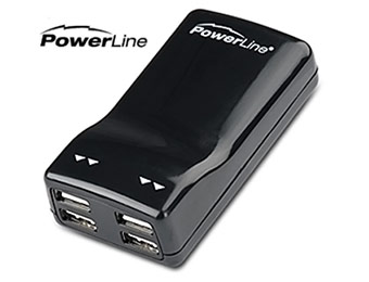 86% off PowerLine Four Port USB Power Adapter