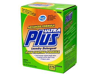 50% Ultra Plus Powder Laundry Detergent w/Stain-Fighter