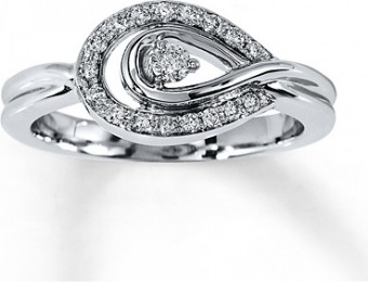 60% off Diamond 1/6 cttw Round-cut Sterling Silver Ring