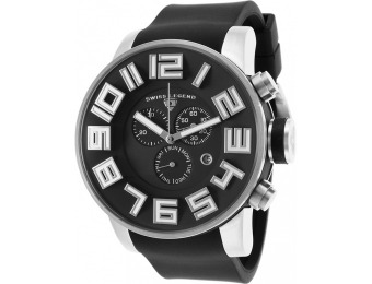 94% off Swiss Legend Airbourne Chronograph Black Silicone Watch