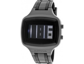 80% off Activa Men's Giotto 45 Charcoal & Black Digital Dial Watch