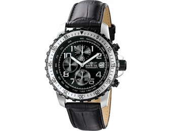 87% off Invicta Men's Specialty Chronograph Black Leather Watch