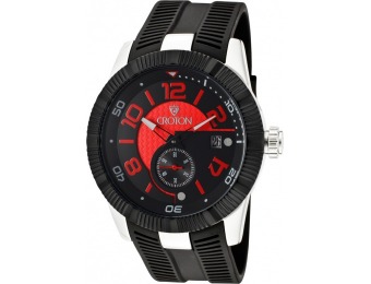 86% off Croton Black Rubber Red Dial Men's Watch CN307282BSRD