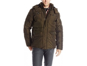 81% off English Laundry Men's Memory Bubble Jacket with Hood