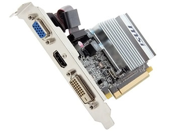 71% off MSI Radeon HD 5450 1GB DDR3 Video Card after $15 rebate