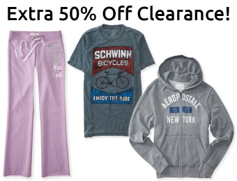 Extra 50% off Clearance!