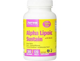 59% off Jarrow Formulas Alpha Lipoic Sustain, 300 mg, 120 Count