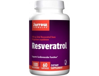 55% off Jarrow Formulas Resveratrol, 100mg, 60 Veggie Caps