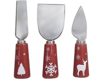 70% off Food Network Modern Holiday 3-pc. Cheese Tool Set