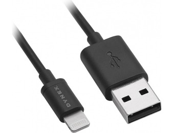 62% off Dynex 4" Lightning Charge-and-sync Cable, DX-MA5SC04