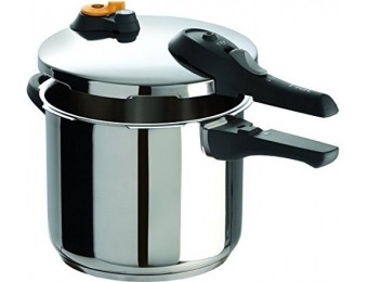 56% off T-fal P25107 Stainless Steel 6.3-Qt Pressure Cooker