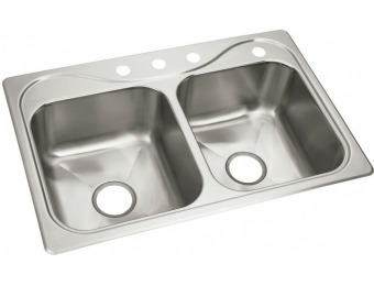 50% off STERLING Stainless Steel Double Bowl Kitchen Sink