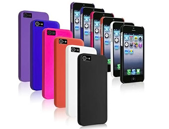65% off 6-Pack Snap-on Rubber Coated Apple iPhone 5 Cases