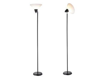 $32 off Adesso 3677-01 71.5" Black Swivel Floor Lamp
