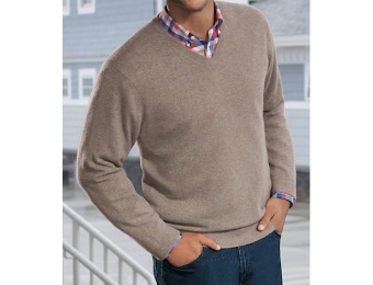 $276 off Traveler Cashmere V-Neck Sweater Big/Tall