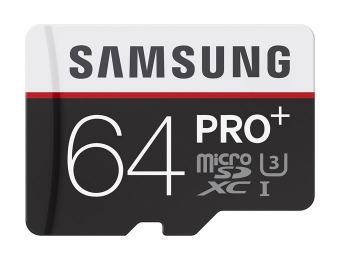 56% off Samsung PRO+ 64GB microSDXC UHS-1 Memory Card