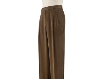 $74 off Executive Pleated Corduroy Pants, Big and Tall Sizes
