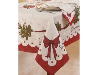 60% off Homewear Christmas Peace and Joy Runner Table Linens