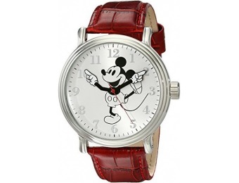 77% off Disney Men's W001864 Mickey Mouse Red Watch