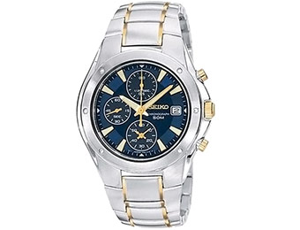 73% off Seiko SND585 Men's Blue Dial Gold Plated Watch