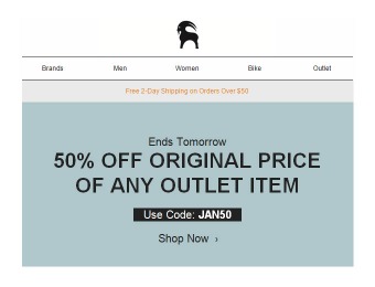 Take an Extra 50% off Any Regular Priced Item at Backcountry Outlet