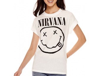 65% off New World Short-Sleeve Nirvana Graphic T-Shirt