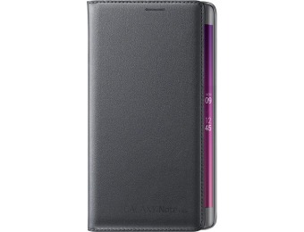74% off Samsung Wallet Cover For Samsung Note Edge - Black