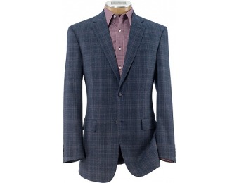 83% off Traveler Wool Tailored Fit 2-Button Sportcoat, Big and Tall