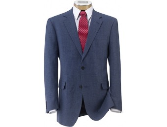 $471 off Executive 2-Button Wool Patterned Sportcoat, Big and Tall