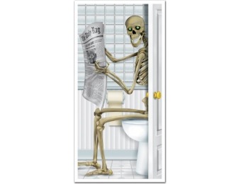 58% off Skeleton Restroom Door Cover Party Accessory