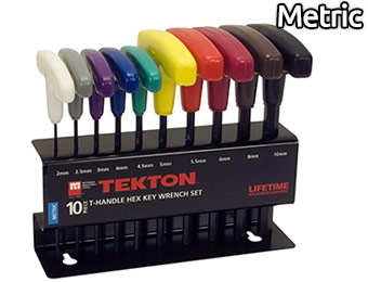 47% off Tekton 10pc T-Handle Hex Key Wrench Set (Metric)