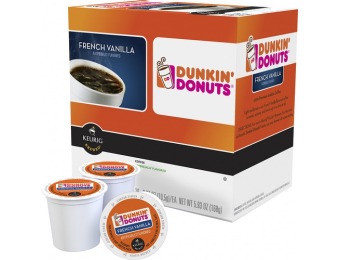 38% off Dunkin' Donuts French Vanilla K-cups (16-pack)