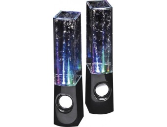 $16 off Grand Star Dancing Water Speakers (2-piece) - Black