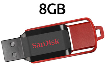 $12 off SanDisk Cruzer Switch 8GB USB Flash Drive