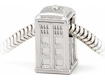 50% off Doctor Who Silver TARDIS Charm Bead