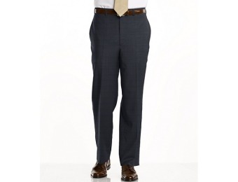 87% off Signature Tropical Weave Tailored Fit Plain Front Trousers