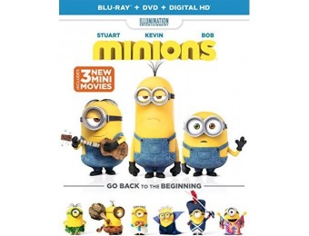 57% off Minions (Blu-ray + DVD + DIGITAL HD)