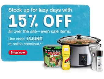Extra 15% off Sitewide (even sale items) w/ Walgreens Code: 15JUNE