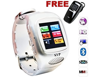50% off Unlocked Quad Band GSM Multimedia Watch Cell Phone