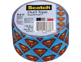 85% off Scotch Superman Duct Tape, 1.88" by 10-Yard